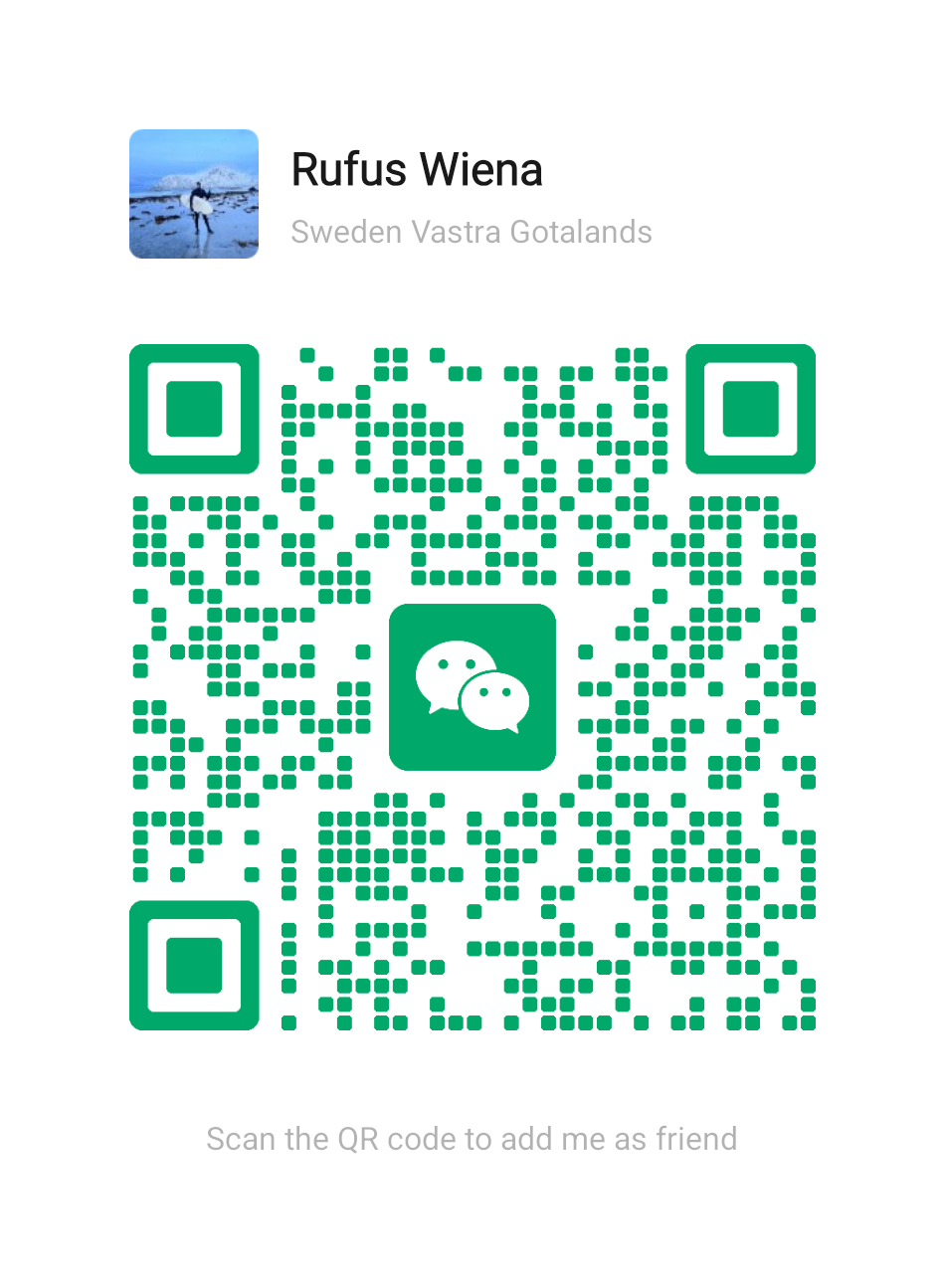 WeChat contact QR code for Rufus Wiena