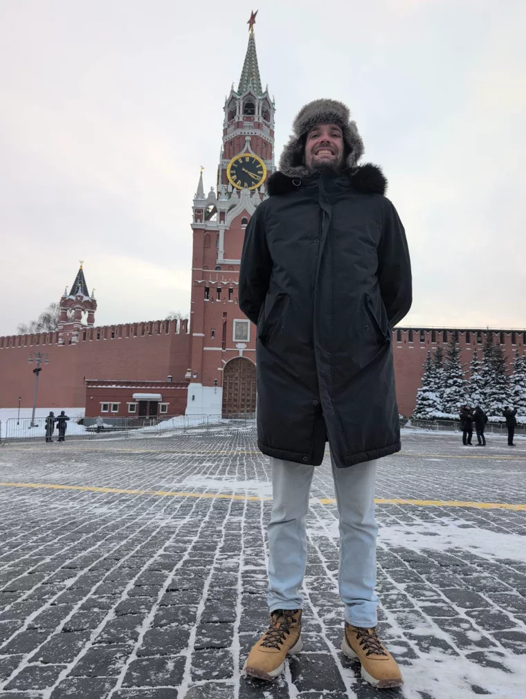 Rufus Wiena in Red Square, Moscow